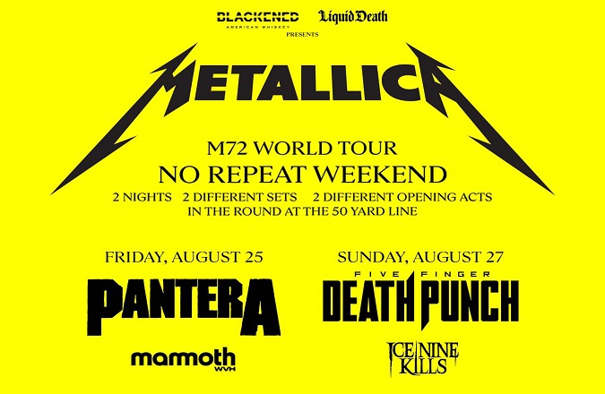 Metallica Tour - SoFi Stadium $50-$50 | VIP Tours of California